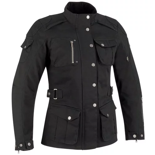 veste segura femme lady baaron noir tissu etanche moto vintage hiver