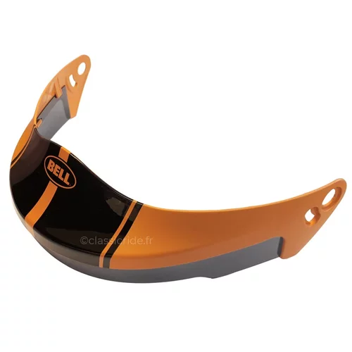 visiere bell eliminator visor rally matte gloss black orange casquette