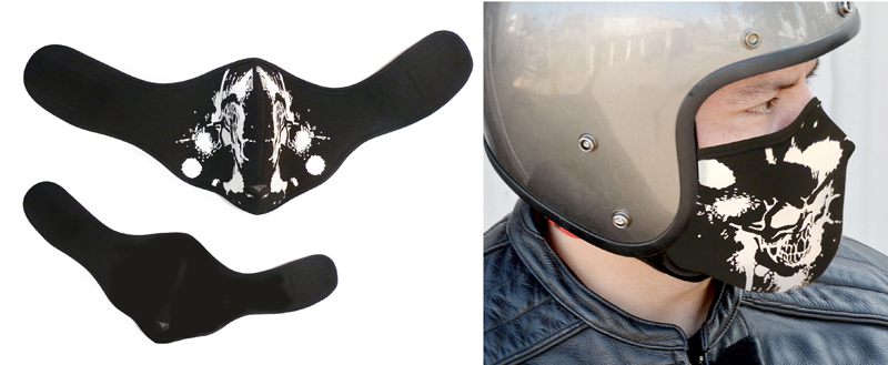 Masque Biker-Moto Face Mask Masque Tempête Capot Protection visage Skull Face 