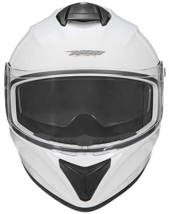 Casque Nox N918 blanc perle, casque moto intégral