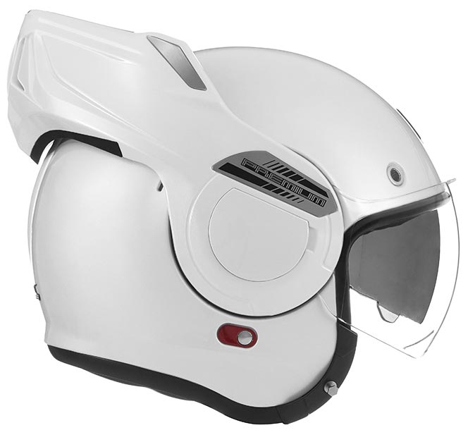 nox premium stratos blanc perle casque modulable double ecran solaire