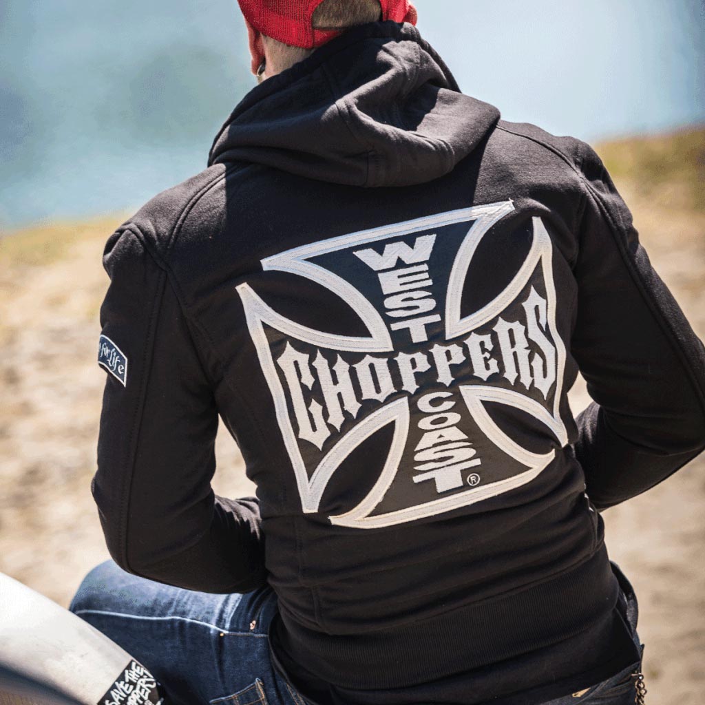 Sweat West Coast Chopper OG Classic Panel, vêtement biker