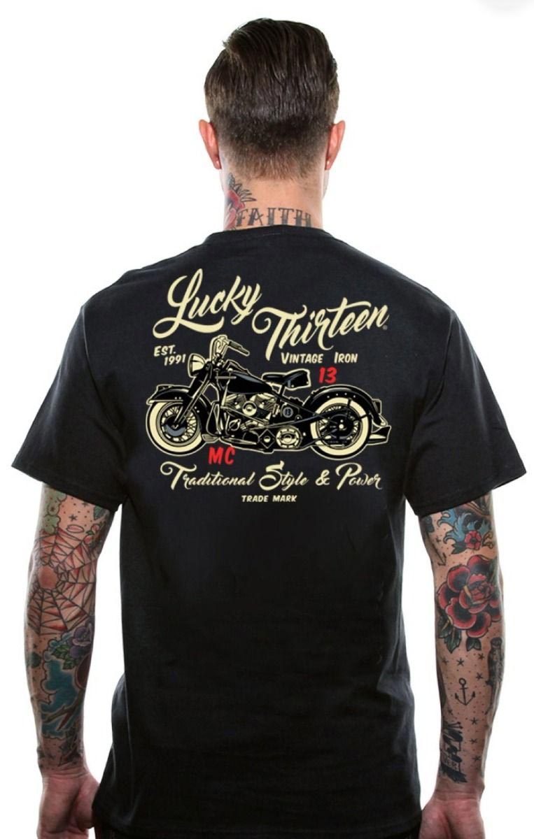 Hooligans T-Shirt Motard Femme Manche Longue Vélo Moto Rider Rock Moto