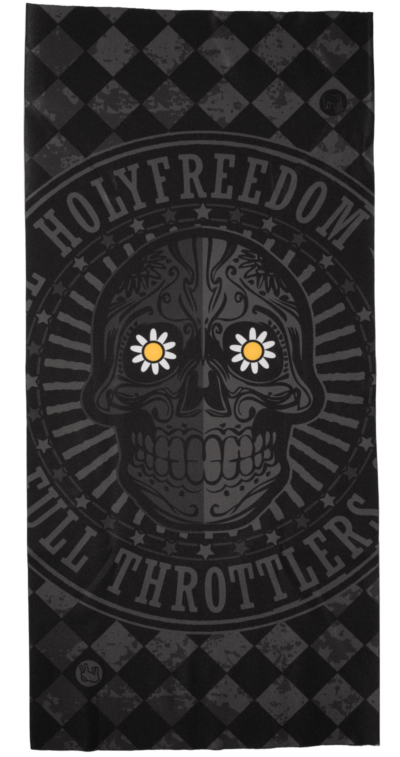 Tour De Cou Irongun Skull stretch - Holy Freedom Noir/Gris Taille
